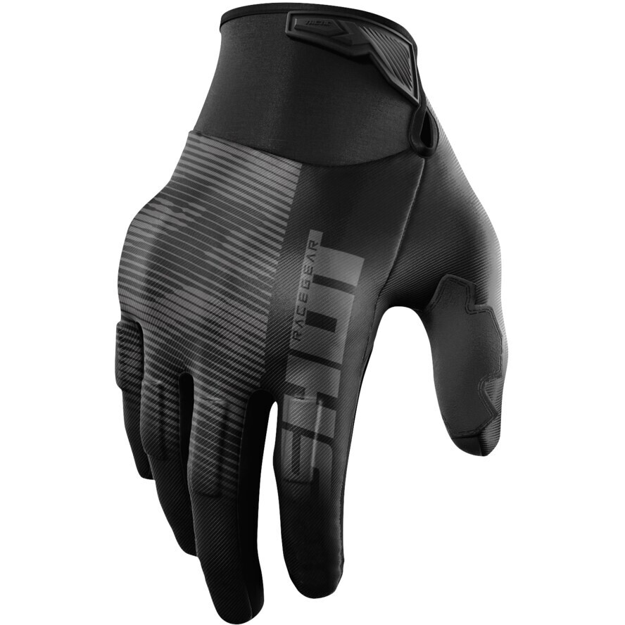 Cross Enduro Shot DRIFT TACTIC Motorradhandschuhe Schwarz Grau