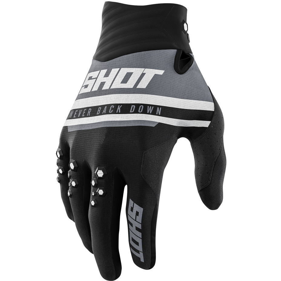 Cross Enduro Shot Shining motorcycle gloves Black