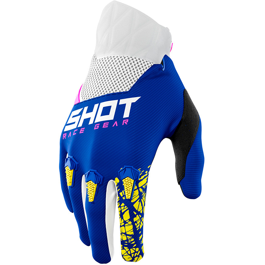 Cross Enduro Shot Storm Navy Blue motorcycle gloves