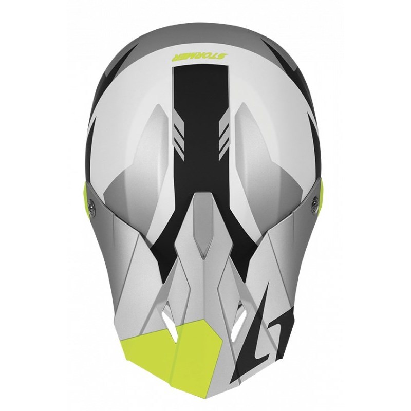 Cross Enduro Stormer Force Squad Gray Black motorcycle helmet