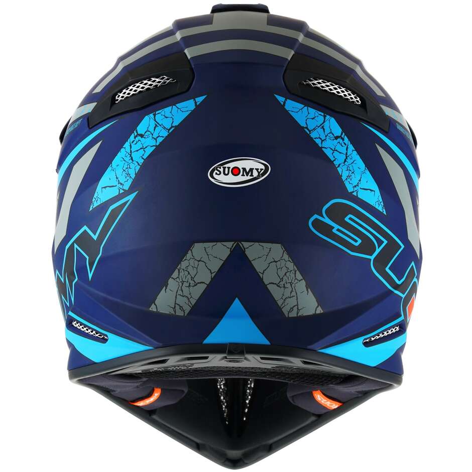 Cross Enduro Suomy X-WING REEL Blue Matt Fluo motorcycle helmet