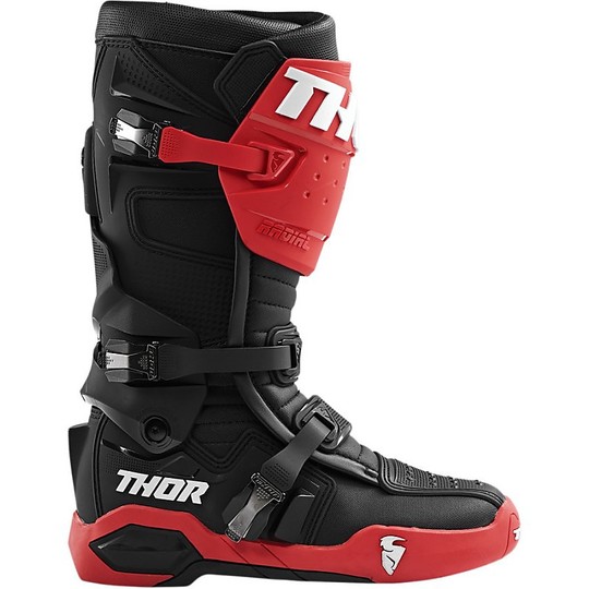 Cross Enduro Thor Radial New Motorcycle Boots Black red