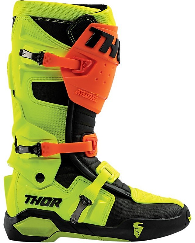 Cross Enduro Thor Radial Orange Yellow Fluo motorcycle boots For Sale ...