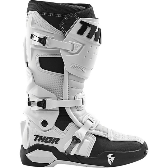 Cross Enduro Thor Radial White Motorcycle Boots