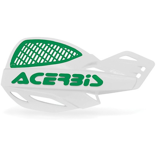 Cross Enduro Universal protège-mains Acerbis Mx Uniko ventilé blanc vert