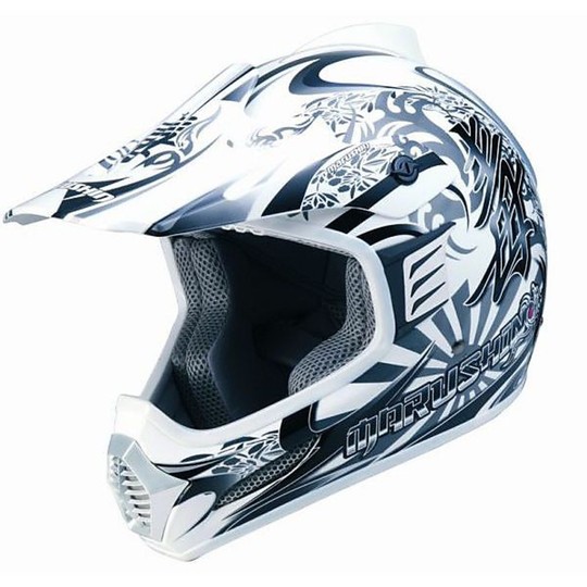 Cross Motorcycle Helmet Marushin Xmr Pro Colour Grey Poizun