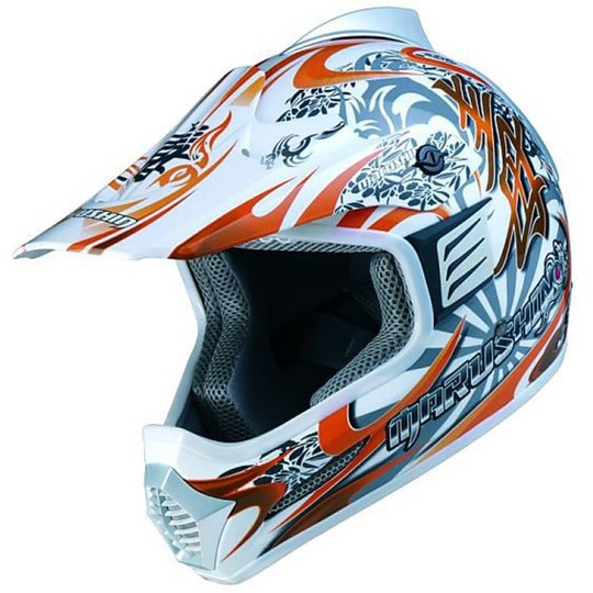 Cross Motorcycle Helmet Marushin Xmr Pro Colour Orange Poizun