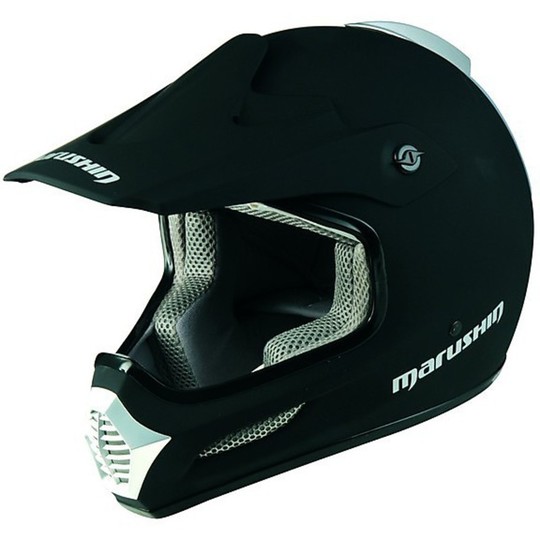 Cross Motorcycle Helmet Marushin Xmr Pro Fiber Mono Black Matt