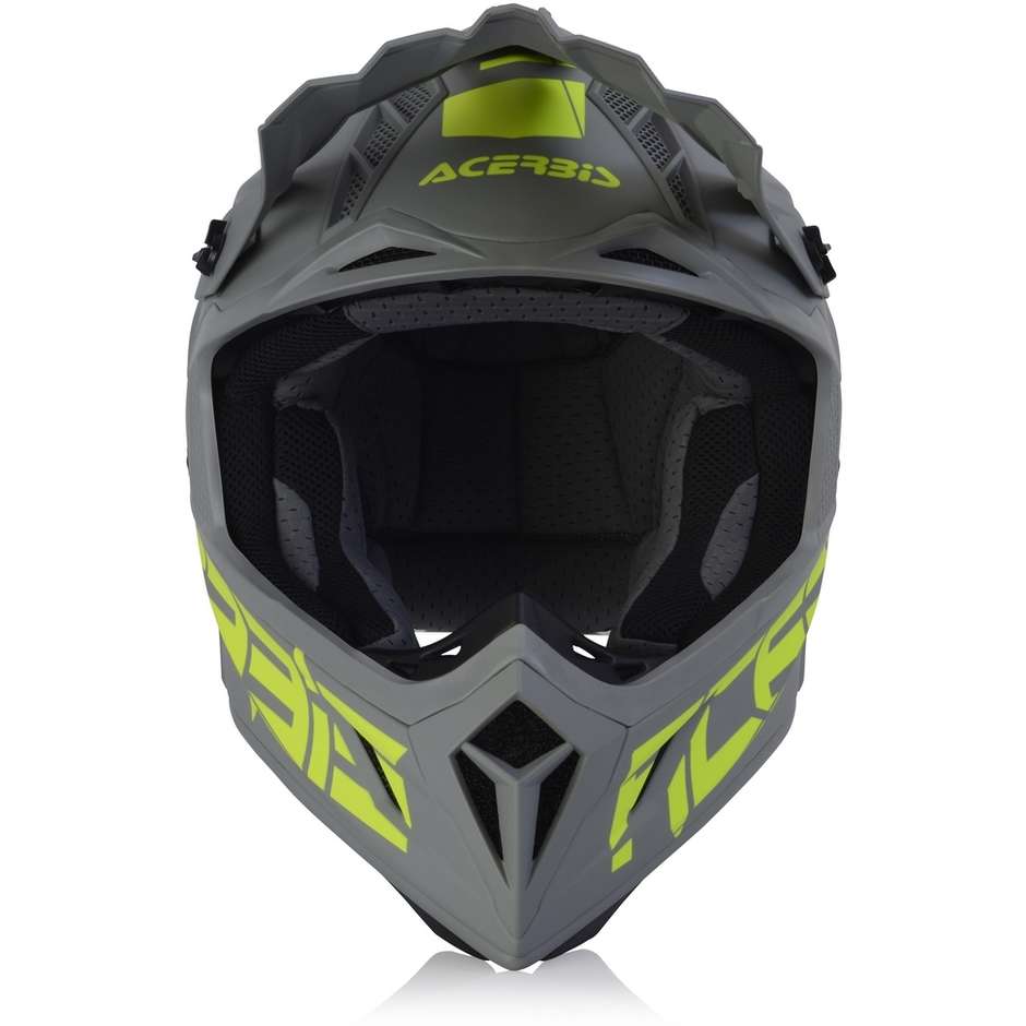 Cross Motorradhelm aus Acerbis STEEL Carbon Light Grey