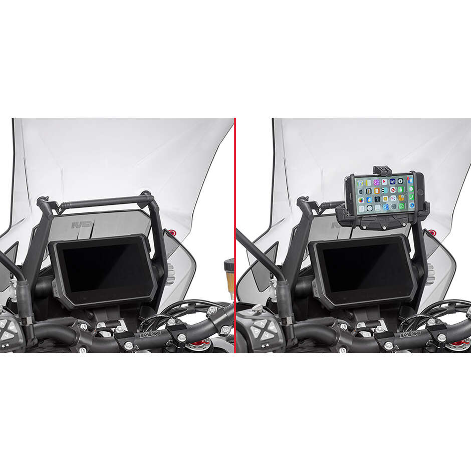 Crossbar to be mounted behind the windshield to install S902A, S920M, S920L, S95KIT and Givi FB7706 GPS-smartphone holder For KTM 1290 Super Adventure R / S (17 > 25)