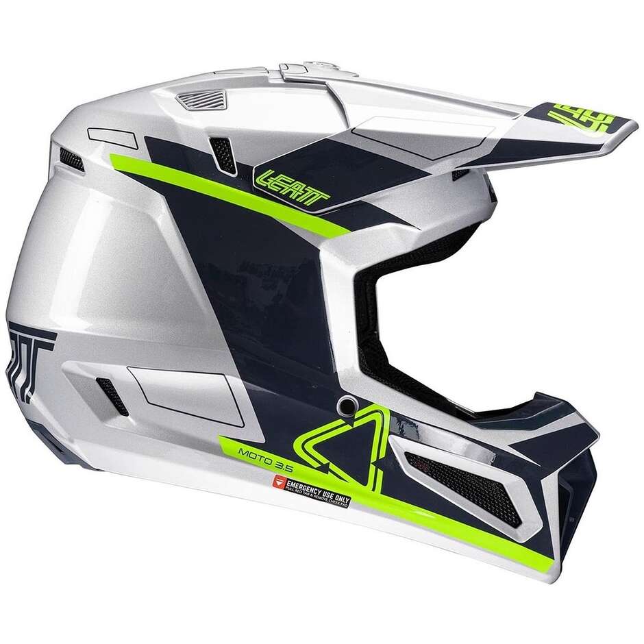 Crosshelm Leatt KIT MOTO 3.5 V25 STEEL Grün