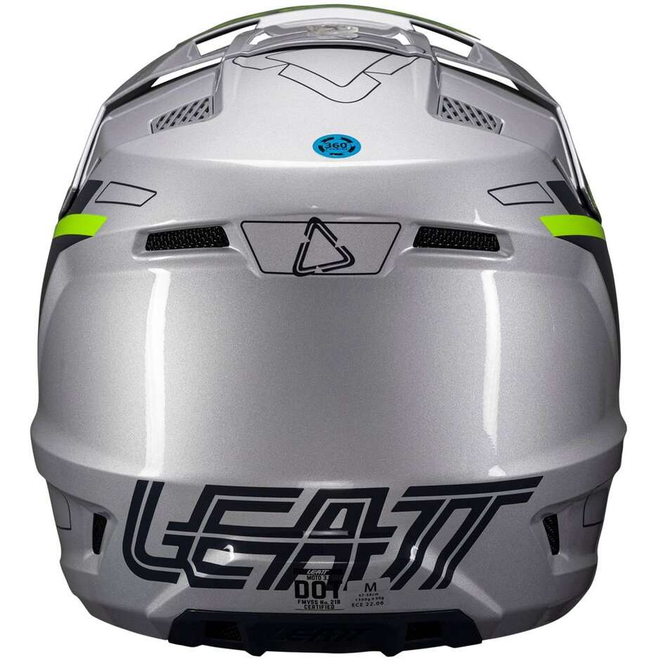Crosshelm Leatt KIT MOTO 3.5 V25 STEEL Grün
