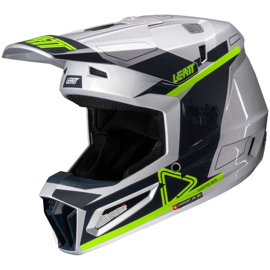 Crosshelm Leatt KIT MOTO 3.5 V25 STEEL Grün