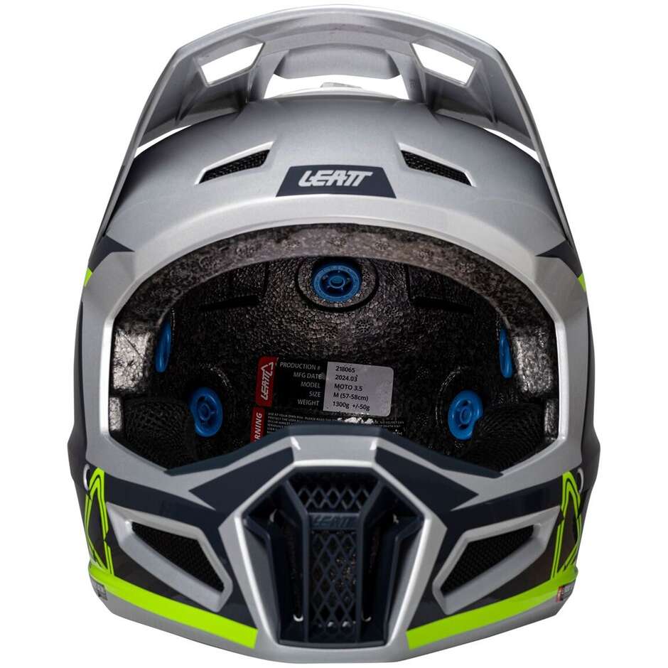 Crosshelm Leatt KIT MOTO 3.5 V25 STEEL Grün