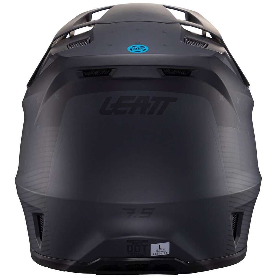 Crosshelm Leatt KIT MOTO 7.5 V24 STEALTH Schwarz