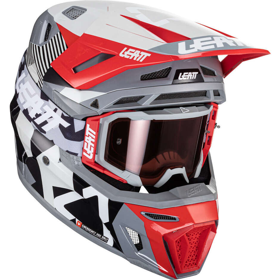 Crosshelm Leatt KIT MOTO 8.5 V24 FORGE Grau