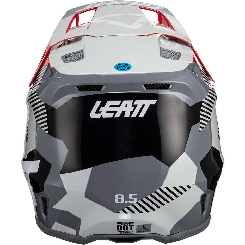Crosshelm Leatt KIT MOTO 8.5 V24 FORGE Grau