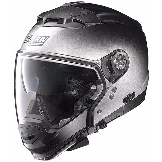 Crossover Helm Moto Modular Nolan N44 Alter Fade N-Com 045 Silber