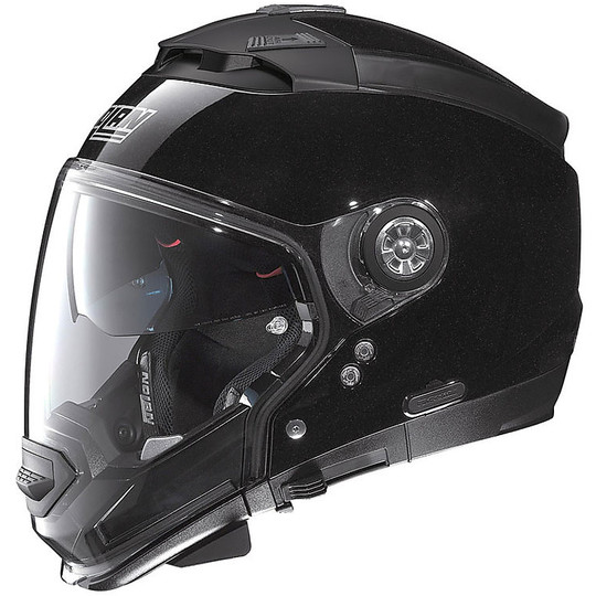 Crossover Helm Moto Modular Nolan N44 N-Com Alter Spezial 026 Gloss Black