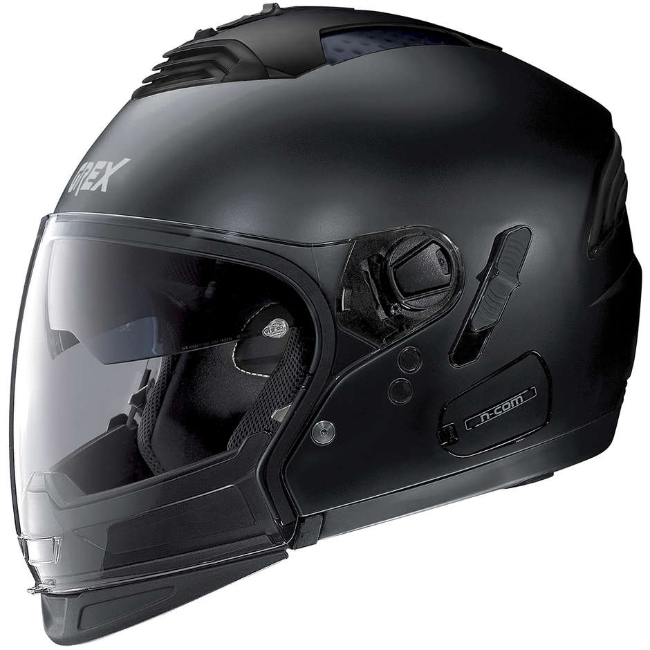 Crossover Moto Helm genehmigt P / J Grex G4.2 PRO Kinetic N-com 022 Matt Schwarz