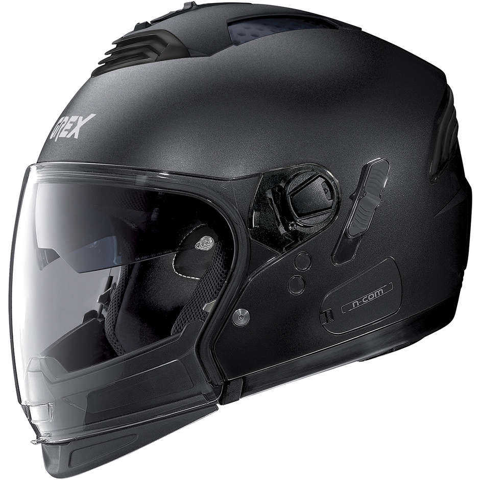Crossover Moto Helm genehmigt P / J Grex G4.2 PRO Kinetic N-com 025 Schwarz Graphit