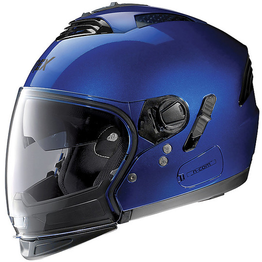 CrossOver Moto Helm genehmigt P / J Grex G4.2 PRO Kinetische N-com 030 Cayman Blue