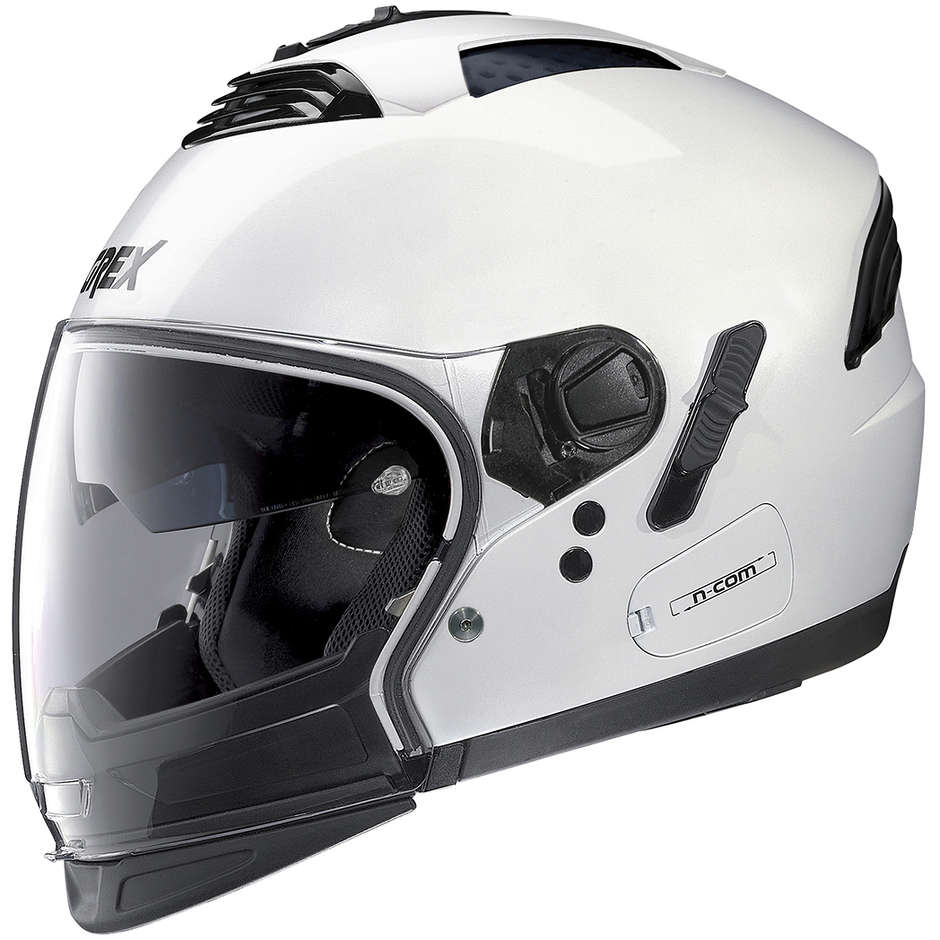 Crossover Moto Helmet Approved P / J Grex G4.2 PRO Kinetic N-com 024 Glossy White