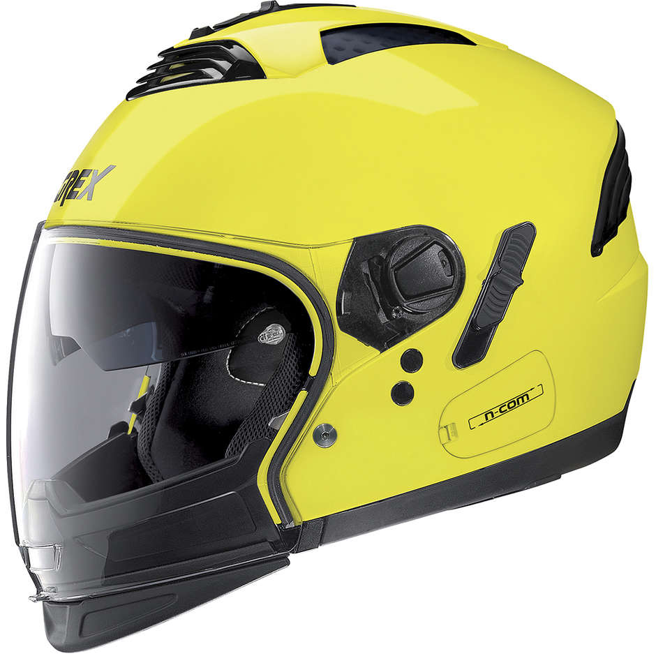 Crossover Moto Helmet Approved P / J Grex G4.2 PRO Kinetic N-com 026 Yellow Led
