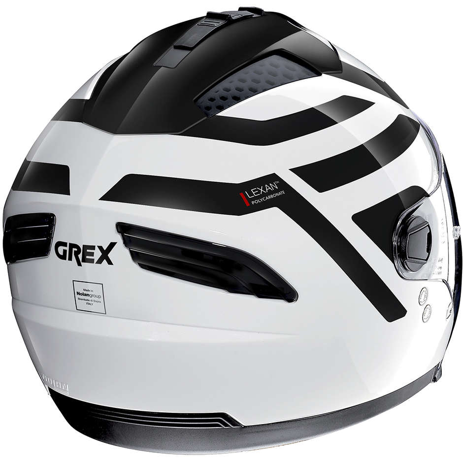 CrossOver Motorcycle Helmet Approved P / J Grex G4.2 Pro CROSSLAND N-Com 036 White Metal