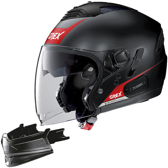 CrossOver Motorcycle Helmet Grex G4.2 Pro VIVID 031 Black Matt White