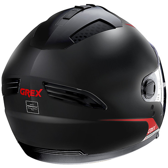 CrossOver Motorcycle Helmet Grex G4.2 Pro VIVID 032 Black Matt Red