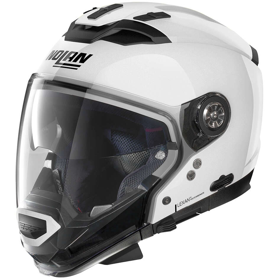 Crossover Motorcycle Helmet P/J Nolan N70-2 GT 06 CLASSIC N-Com 005 White