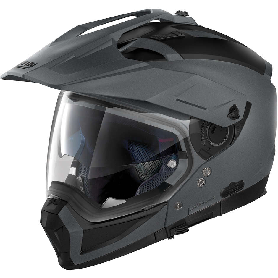 CrossOver On-Off Motorcycle Helmet Nolan N70.2x CLASSIC N-Com 002 Vulcan Gray Opaque