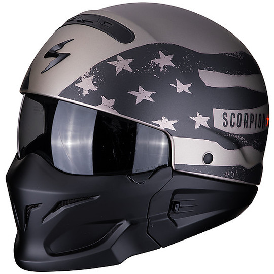 CrossOver Scorpion helmet EXO-COMBAT ROOKIE Titanio Gray