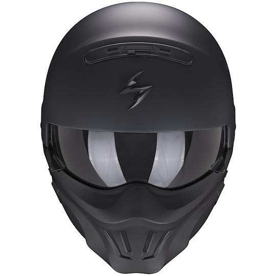 CrossOver Street Fight Helmet Scorpion Motorcycle Exo-COMBAT Evo SOLID Matt Black