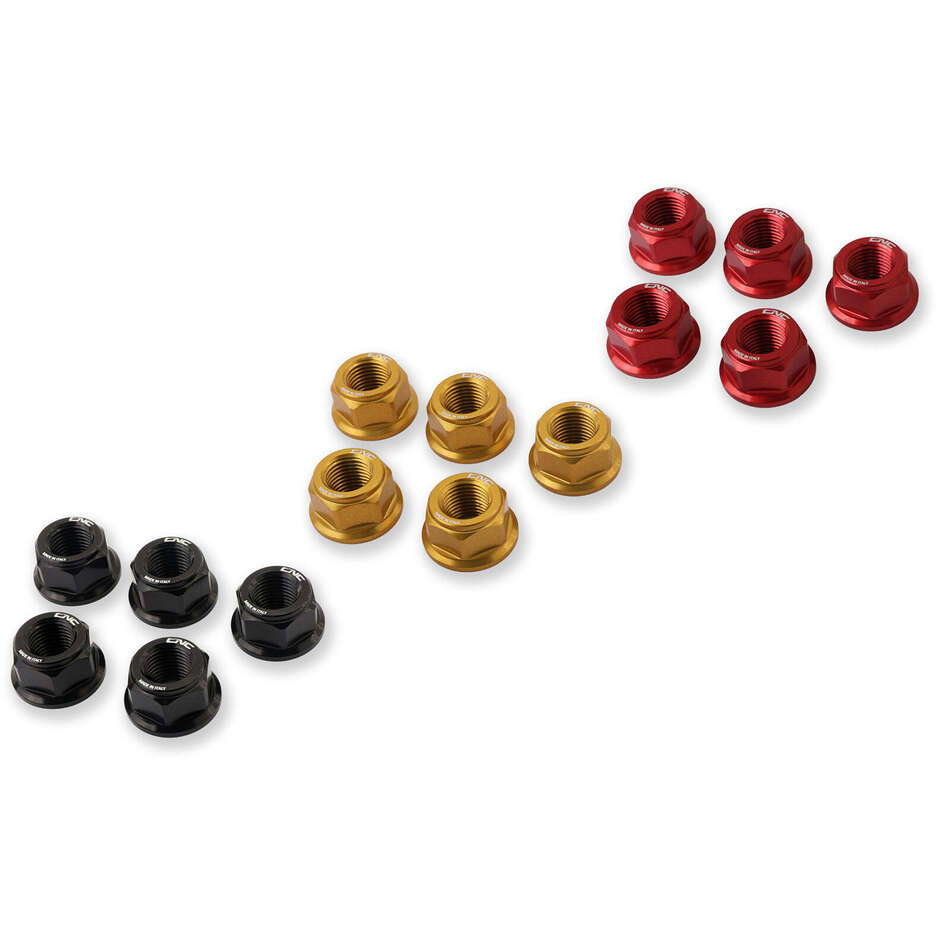 Crown Nuts DA386 M10x1.0 CNC Racing Red