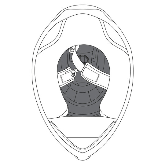 Crown Pad Interner Kopfhörer für Agv K5 S Helm - Größe XL