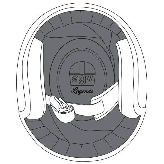 Cuffia Crown Pad per Casco X70 - Taglia L taglia unica