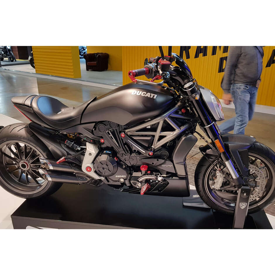 Cupolino Ducati XDIAVEL Bicolore CNC Racing Nero Argento