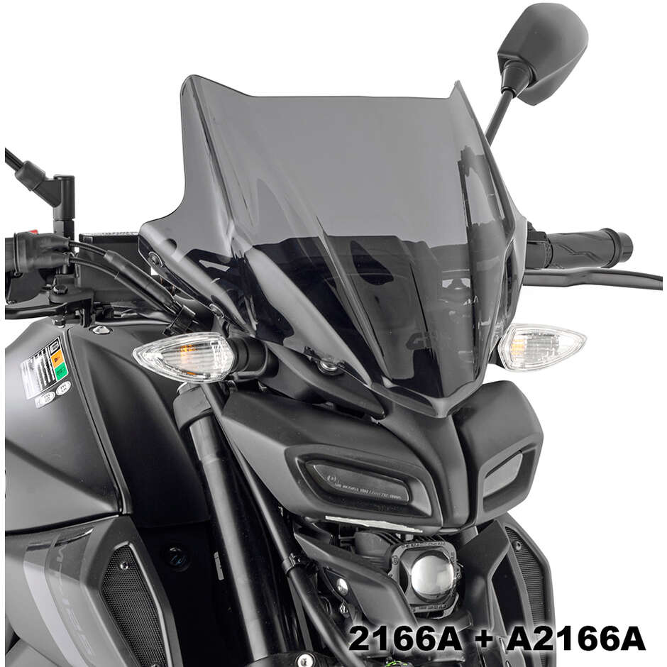 Cupolino fumé Givi 2166A Per HONDA CB 750 Hornet (23 > 24); YAMAHA MT-125 (20>24)