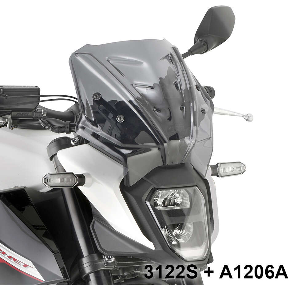 Cupolino fumé Givi 3122S Per HONDA CB 500 Hornet (24); SUZUKI GSX-8S (23>24) / GSX S1000 (21>24)
