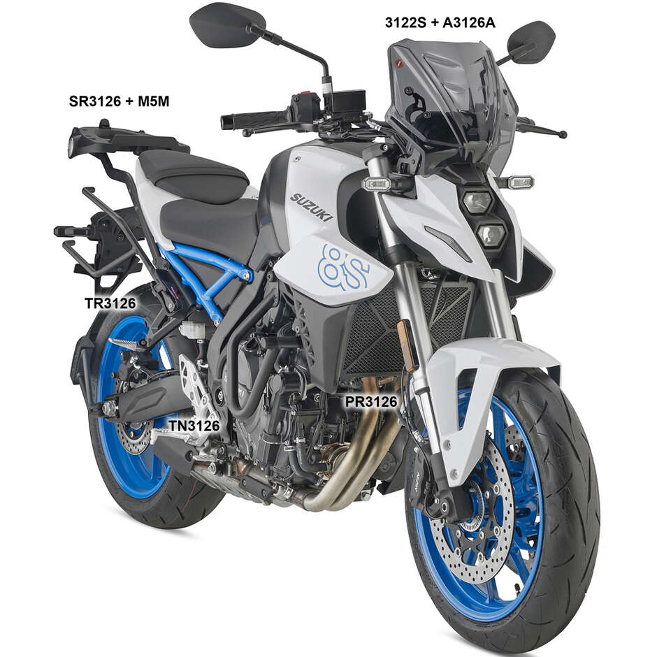 Cupolino fumé Givi 3122S Per HONDA CB 500 Hornet (24); SUZUKI GSX-8S (23>24) / GSX S1000 (21>24)