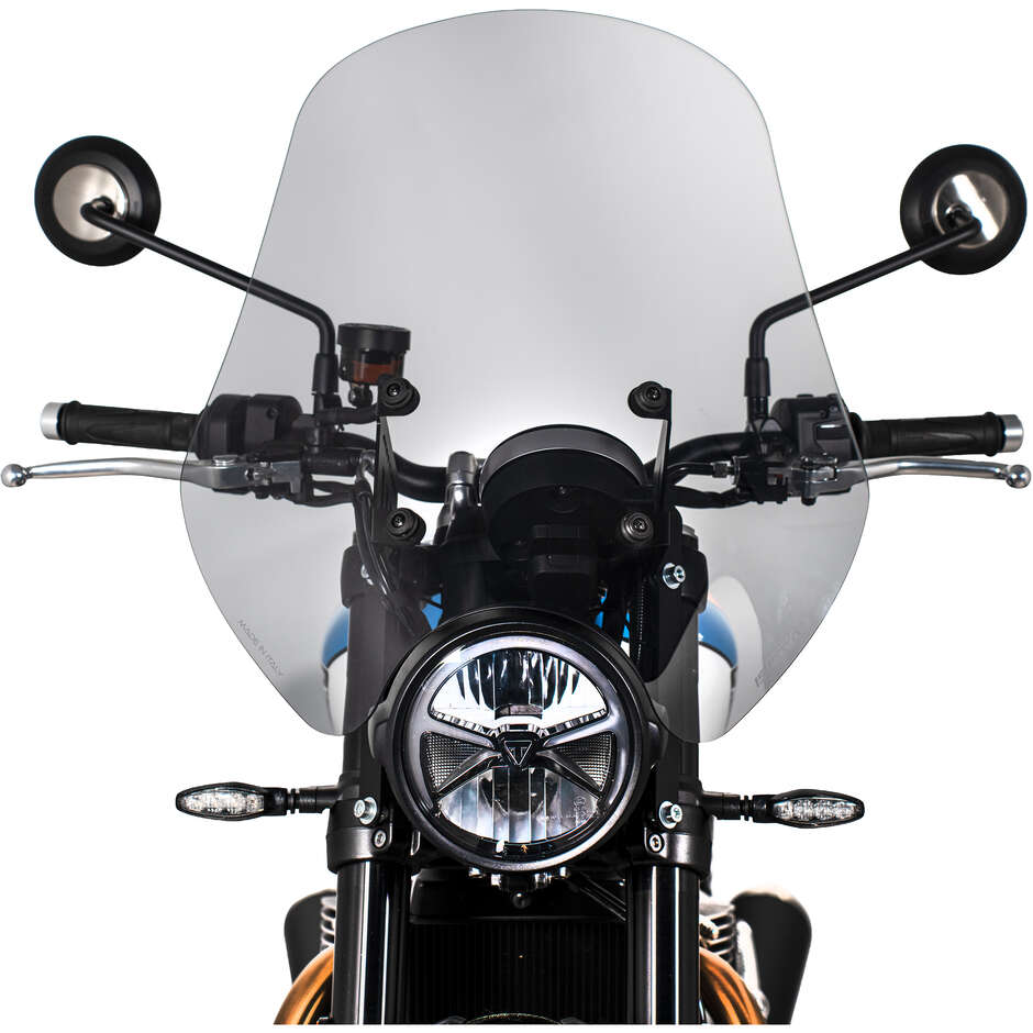Cupolino Isotta Alta Protezione per Triumph Speed Twin 900 Dal 2025 Fumè Chiaro