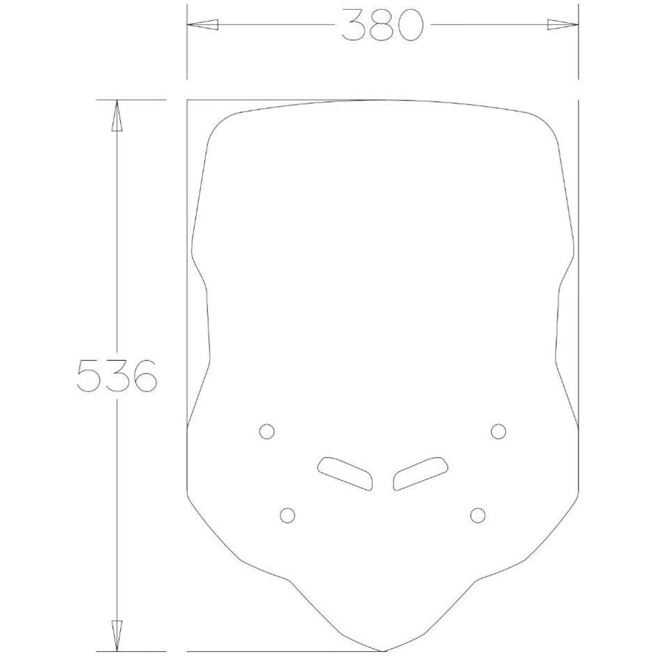 Cupolino Isotta Alto per HONDA CB 500X 2016 - 2023 