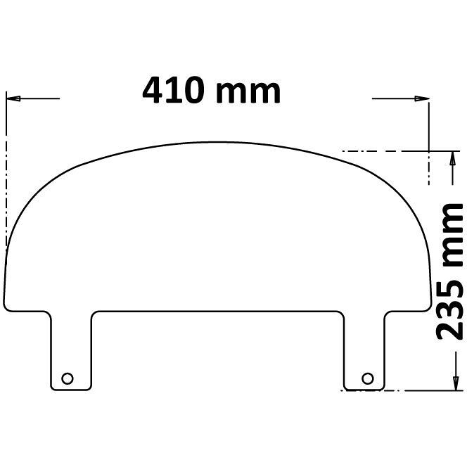 Batwing SML Lungo Schermo Fumè Chiaro per Harley Davidson Sportster Iron XL1200N 17'-19', Harley Davidson Sportster 1200 Forty-Eight XL1200X 17'-19