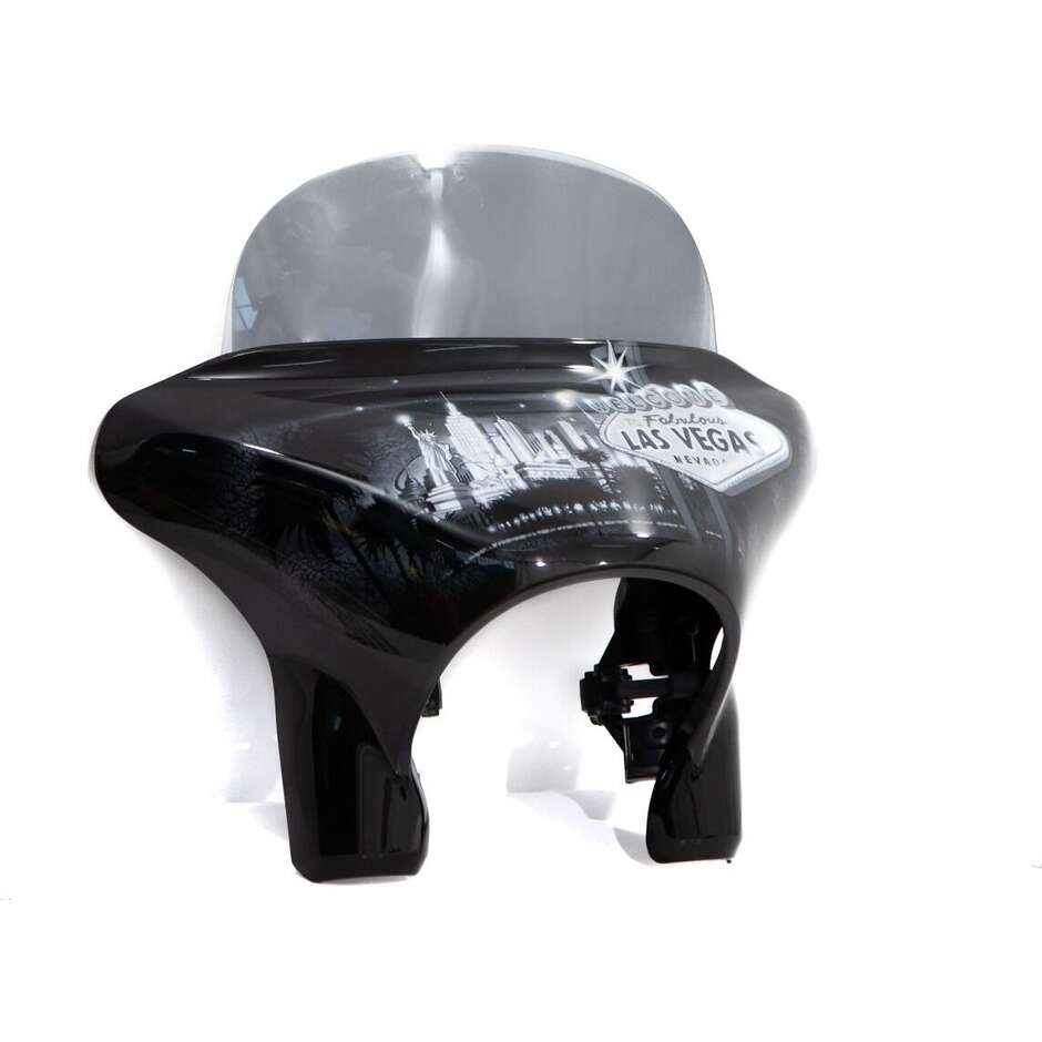 Cupolino Isotta Media Protezione Per Harley Davidson Sport Glide 107 2022 Fumè Scuro