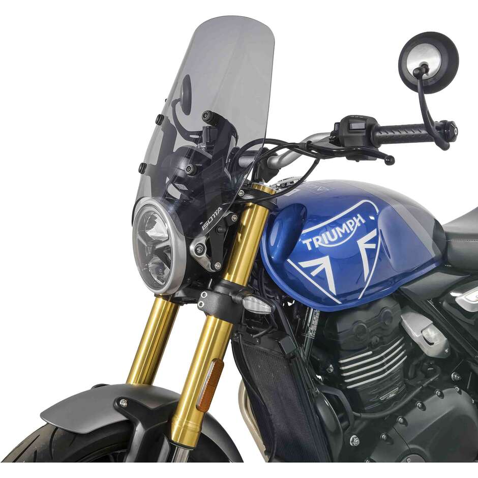 Cupolino Isotta Media Protezione per Triumph Speed 400 2025 Fumè Chiaro