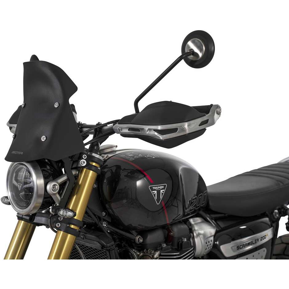 Cupolino Rally Isotta per Triumph Scrambler 1200 X / XE Nero Opaco