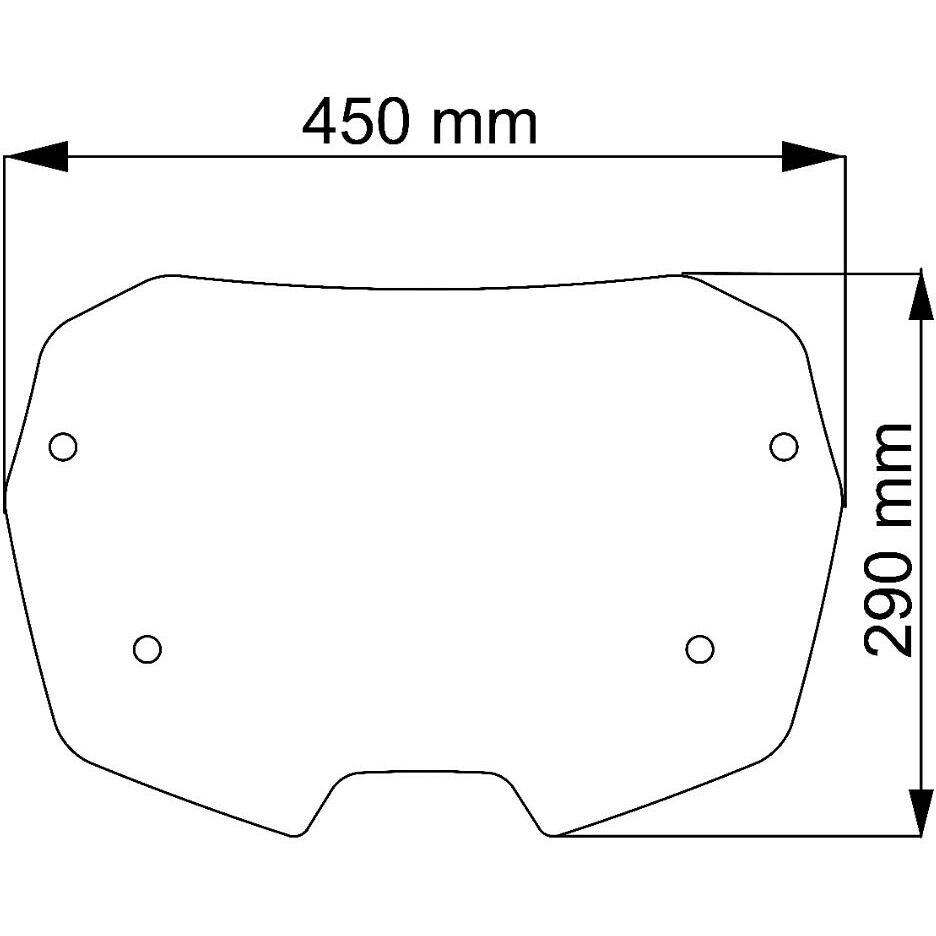 Cupolino Sport Isotta Per Kymco People S 125i-150i ABS 2022 > Fumè Scuro