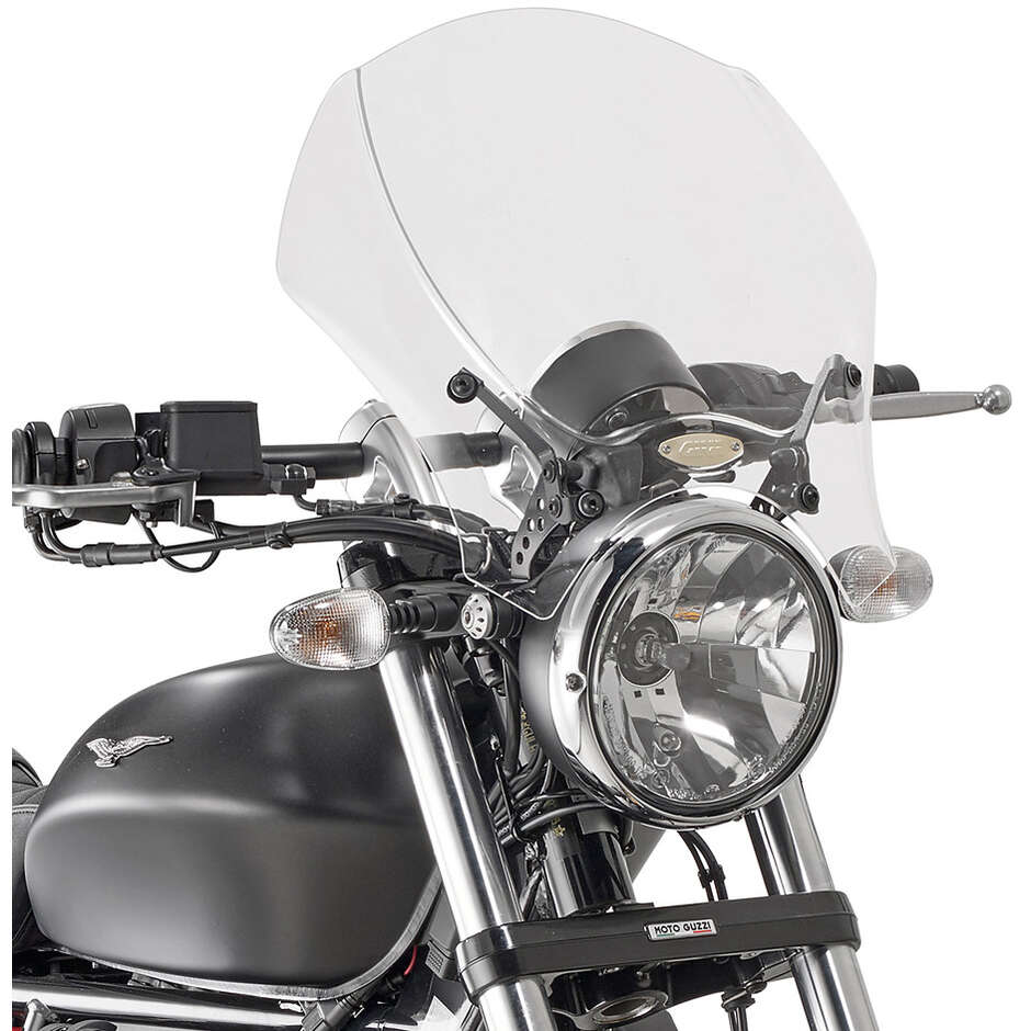 Cupolino trasparente Givi 140A Per Moto BENELLI; BRIXTON; FANTIC; HONDA; KEEWAY; MOTO GUZZI; MOTO MORINI; ROYAL ENFIELD; TRIUMPH; YAMAHA